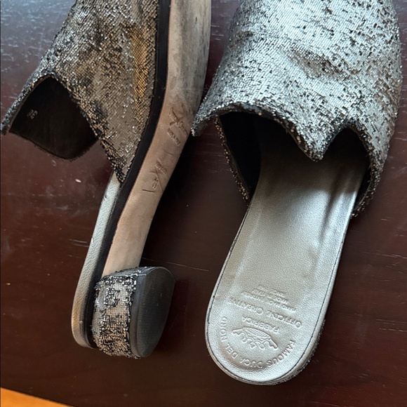 Officine Creative Metallic Silver Mules - Picture 4 of 10